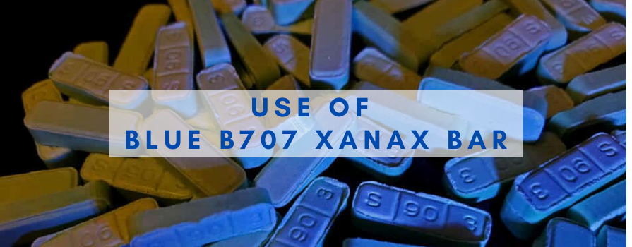 Blue B707 Xanax Bar USEs